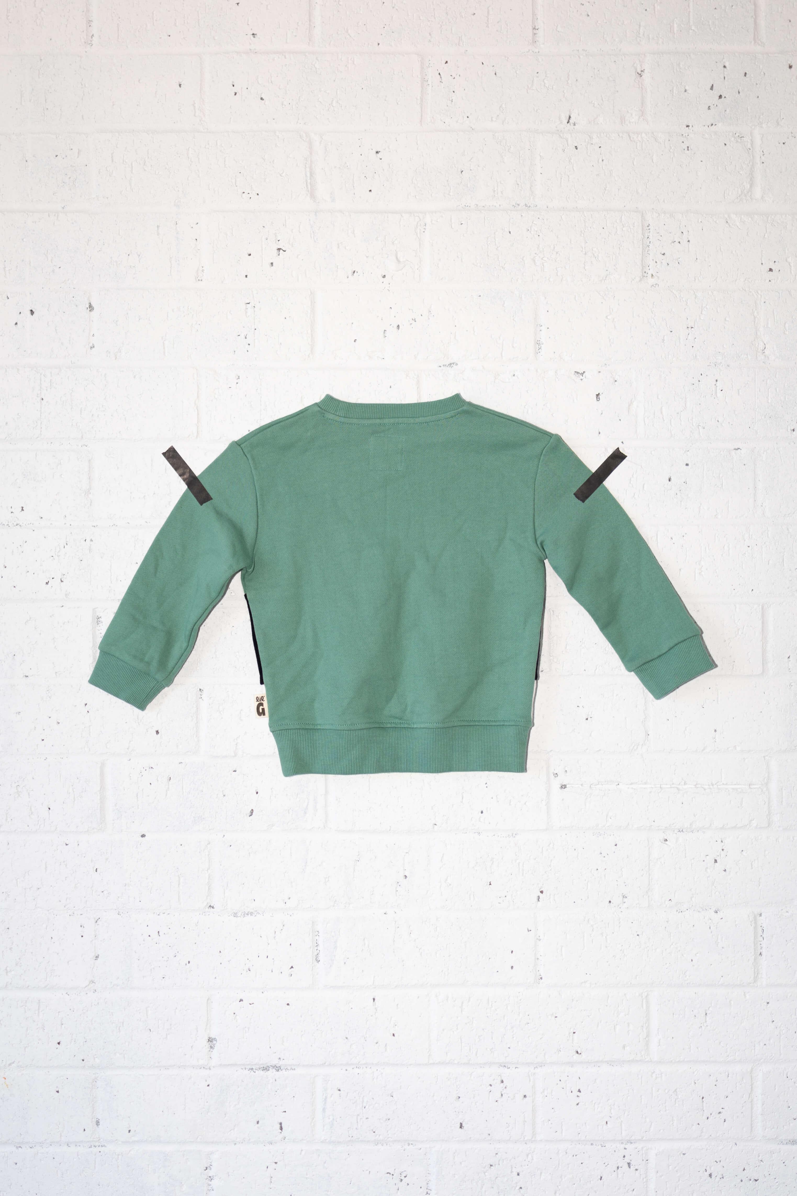 green striped cut and sew jumper - Lil Groms Kids Co