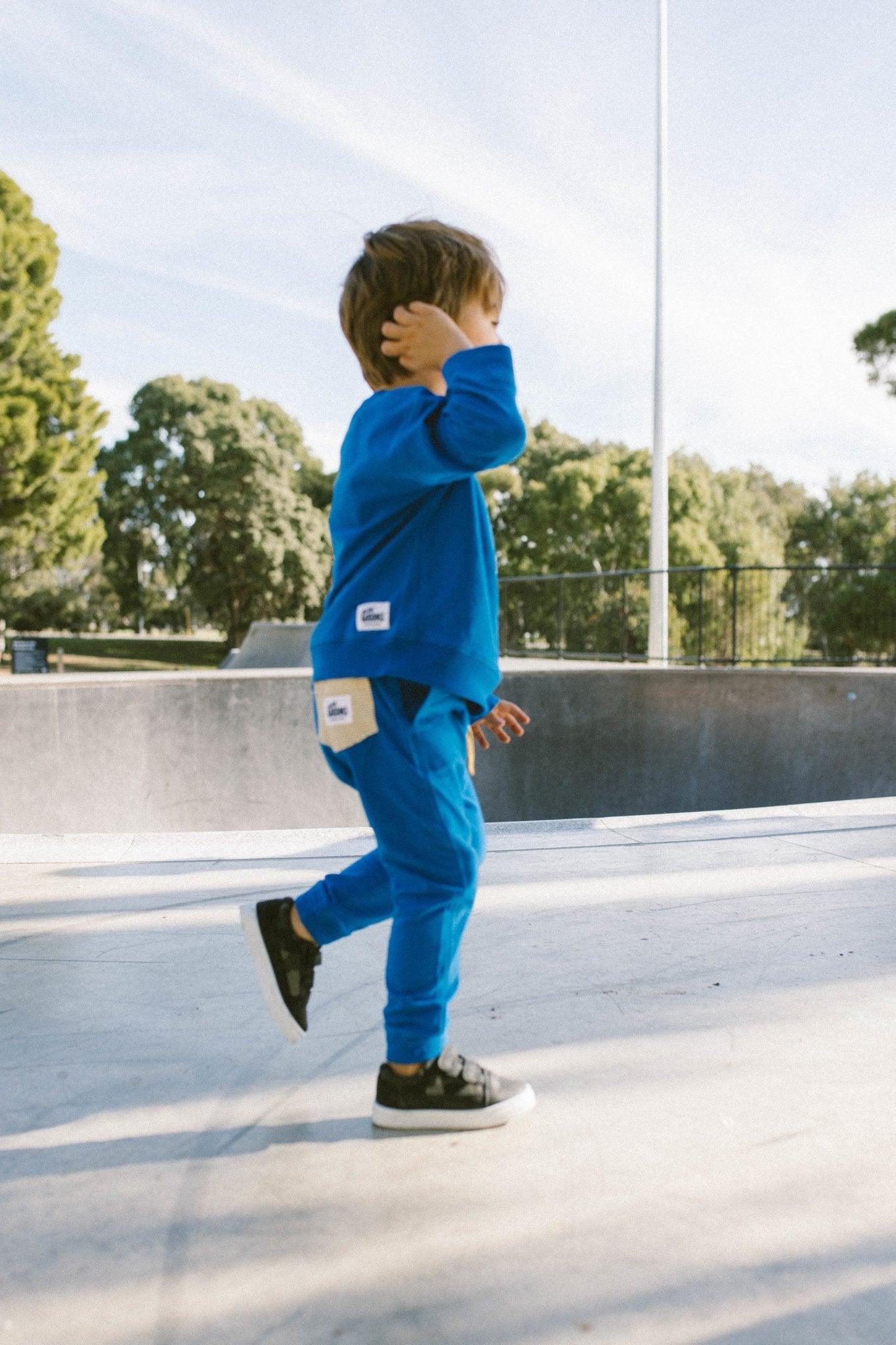 lil g everyday blue pant - Lil Groms Kids Co