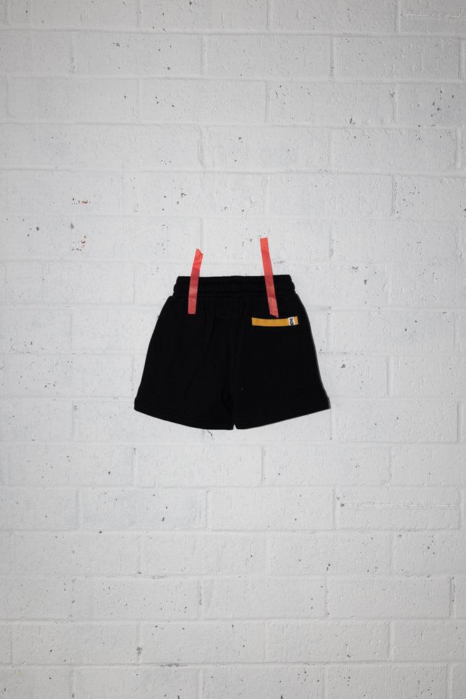 ultimate relaxo black short - Lil Groms Kids Co