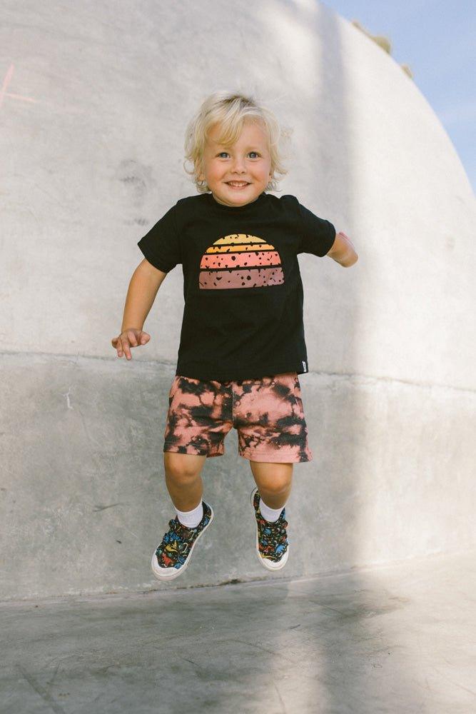 ultimate relaxo tie dye short - Lil Groms Kids Co
