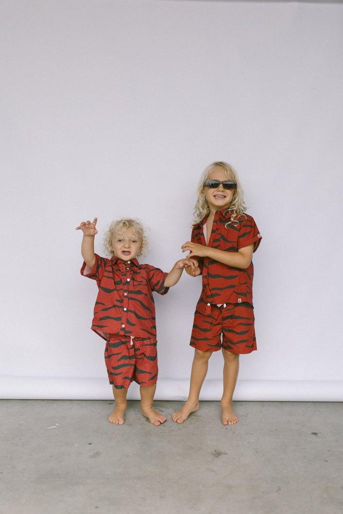 easy tiger rusty red shorts - Lil Groms Kids Co
